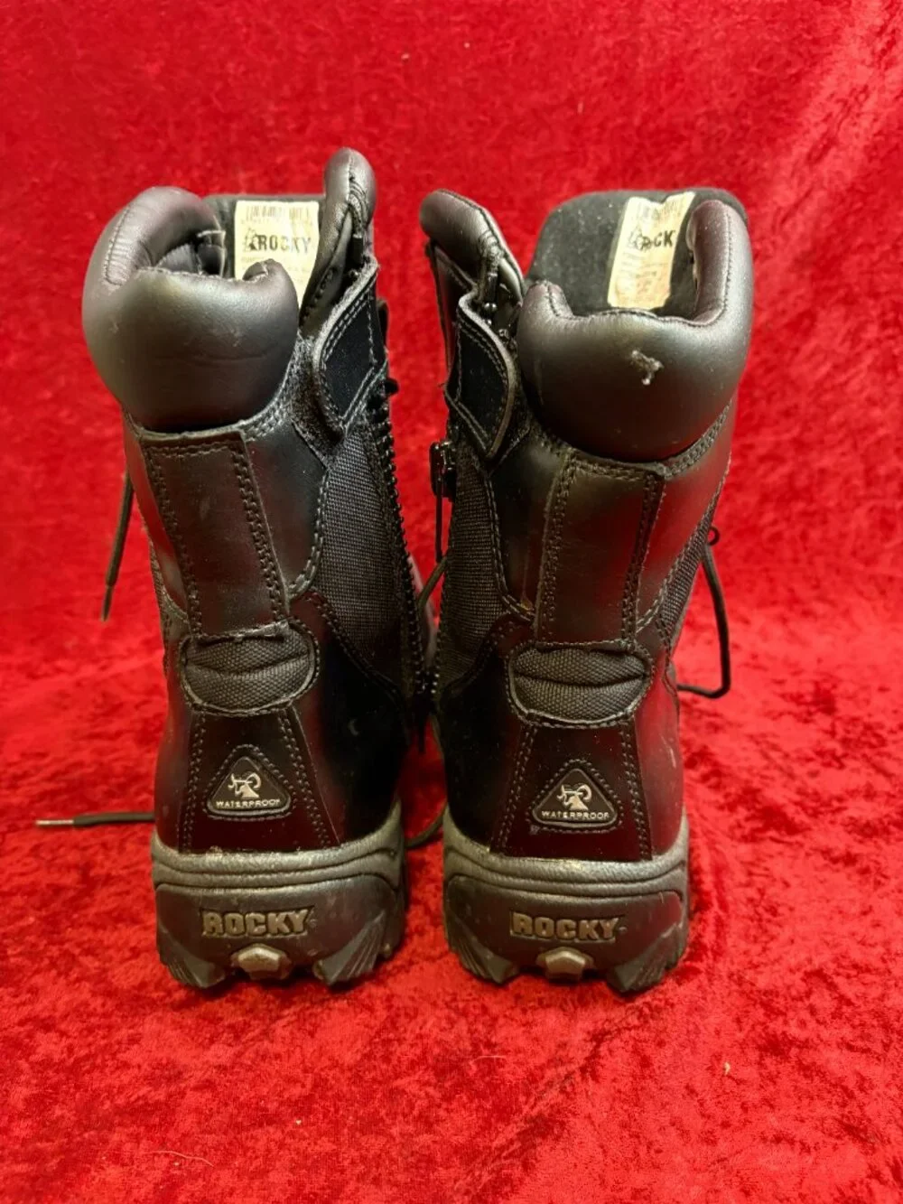 Rocky Men's size 13 Alphaforce Black Waterproof Service Boot 8